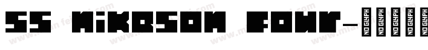ss nikeson four字体转换
